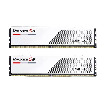 32GB (16GBx2) G.Skill Ripjaws S5 White DDR5 6000 MHz, CL30-40-40 32GB (16GBx2) G.Skill Ripjaws S5 White DDR5 6000 MHz, CL30-40-40