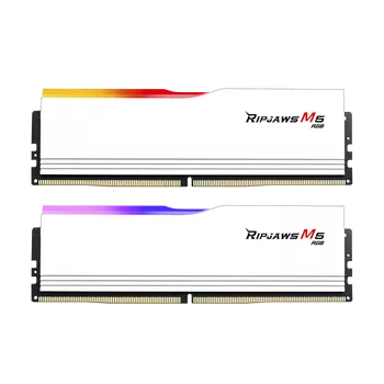 32GB (16GBx2) G.Skill Ripjaws M5 Neo RGB White DDR5 6000 MHz, CL28-36-36 <b>Expo</b> 32GB (16GBx2) G.Skill Ripjaws M5 Neo RGB White DDR5 6000 MHz, CL28-36-36 <b>Expo</b>