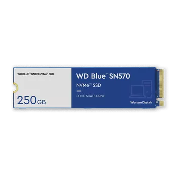 250GB / M.2 WD Blue SN570 Чтение: 3300MB/s; Запись: 1200MB/s