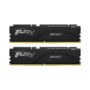 32GB (16GBx2) Kingston Fury Beast Black DDR5 5200 MHz, CL40-40-40 32GB (16GBx2) Kingston Fury Beast Black DDR5 5200 MHz, CL40-40-40