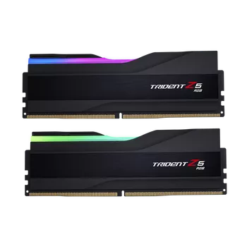 64GB (32GBx2) G.Skill Trident Z5 RGB Black DDR5 6400 MHz, СL32-39-39