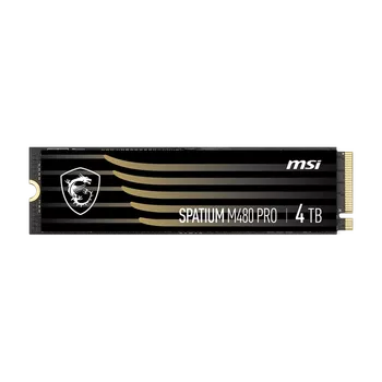 4TB / M.2 MSI Spatium M480 PRO Чтение: 7400MB/s; Запись: 7000MB/s, TLC, DRAM