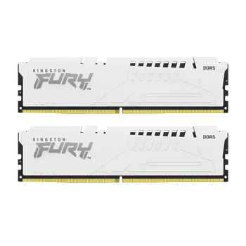64GB (32GBx2) Kingston Fury Beast White DDR5 6000 MHz, SL30-36-36 <b>XMP/Expo</b> 64GB (32GBx2) Kingston Fury Beast White DDR5 6000 MHz, SL30-36-36 <b>XMP/Expo</b>